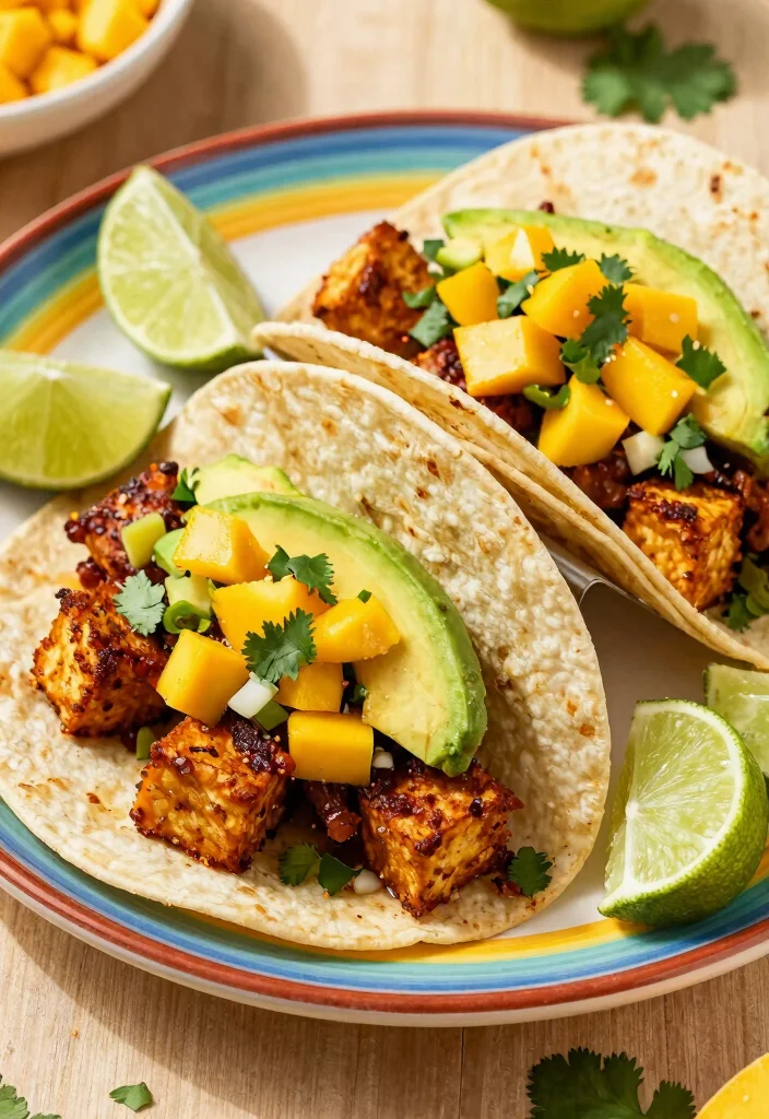 9 Easy Vegan Tacos Recipes Packed With Flavor and Plant Based Protein - 5. Jerk Tofu Tacos 1