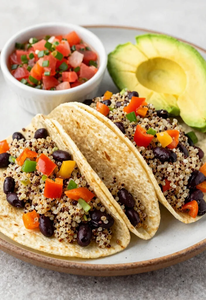 9 Easy Vegan Tacos Recipes Packed With Flavor and Plant Based Protein - 7. Quinoa & Black Bean Tacos 1