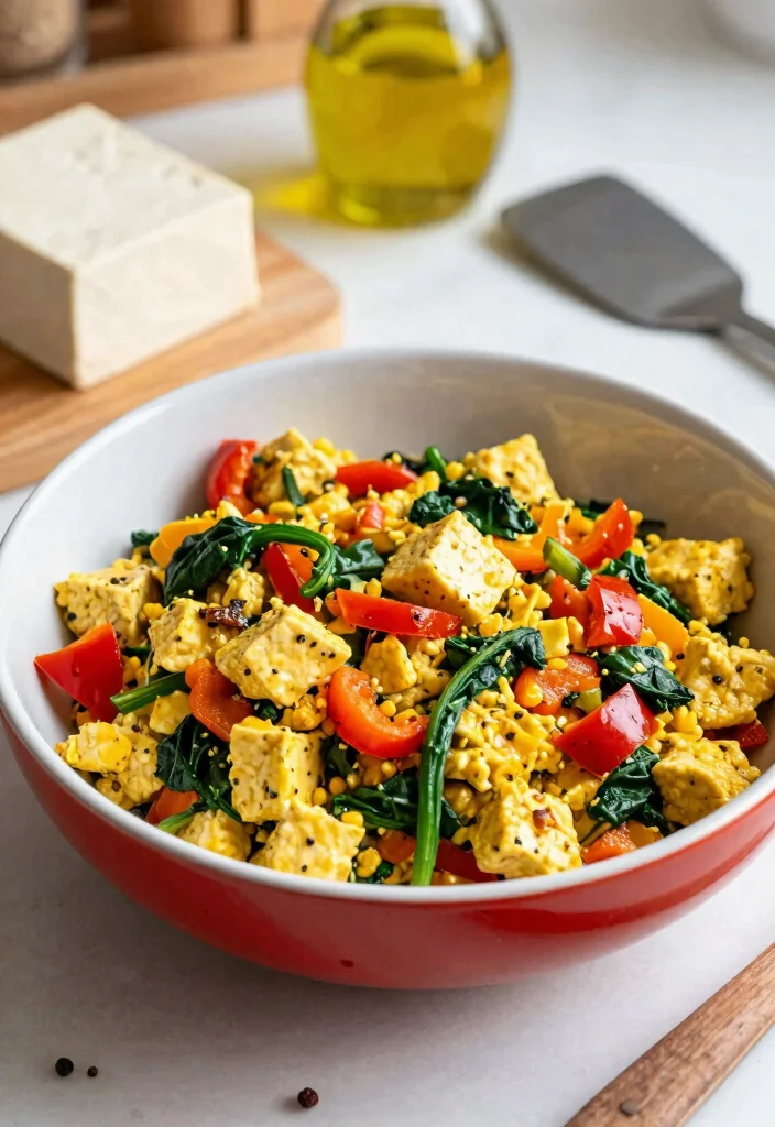 9 High Protein Vegan Breakfast Recipes to Power Up Your Morning - 1. Protein-Packed Tofu Scramble 1
