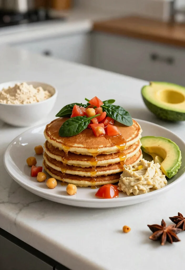 9 High Protein Vegan Breakfast Recipes to Power Up Your Morning - 3. Chickpea Pancakes 1