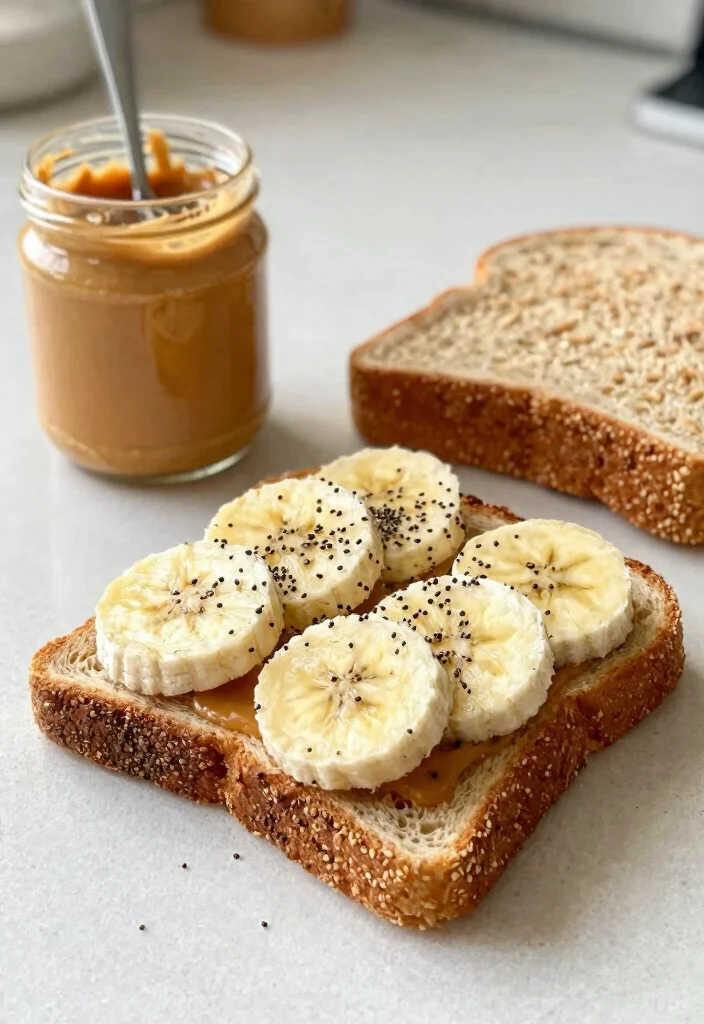 9 High Protein Vegan Breakfast Recipes to Power Up Your Morning - 5. Almond Butter Banana Toast 1