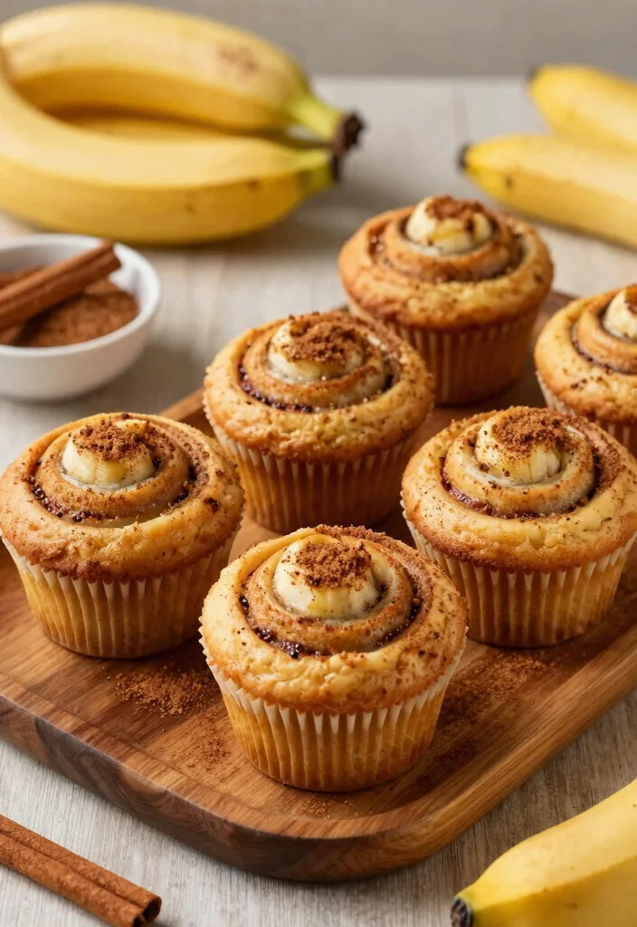 9 Moist Vegan Banana Muffins Recipes Easy Quick and Kid Friendly - 6. Cinnamon Swirl Banana Muffins 1