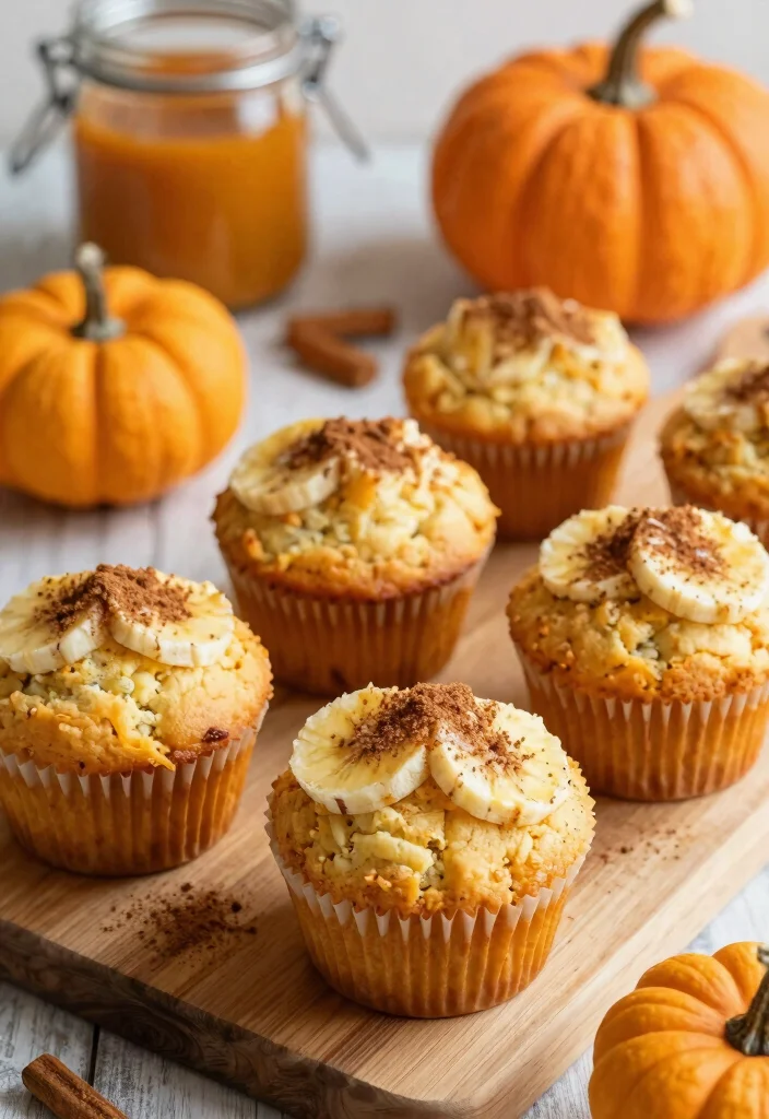 9 Moist Vegan Banana Muffins Recipes Easy Quick and Kid Friendly - 9. Pumpkin Banana Muffins 1