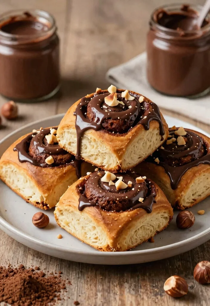 9 Soft Vegan Cinnamon Rolls Recipes Gooey Sweet and Oven Fresh - 3. Chocolate Hazelnut Vegan Cinnamon Rolls 1